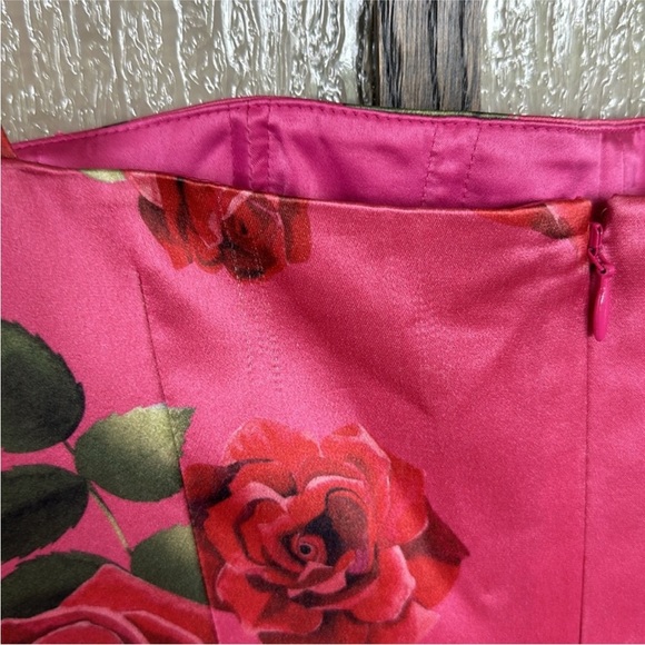 Sau Lee Sofia Dress in Pink Multi Size 6 - Picture 4 of 8